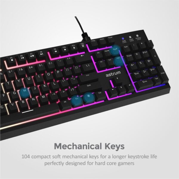 KM350 Backlit Wired Mechanical Gaming Keyboard